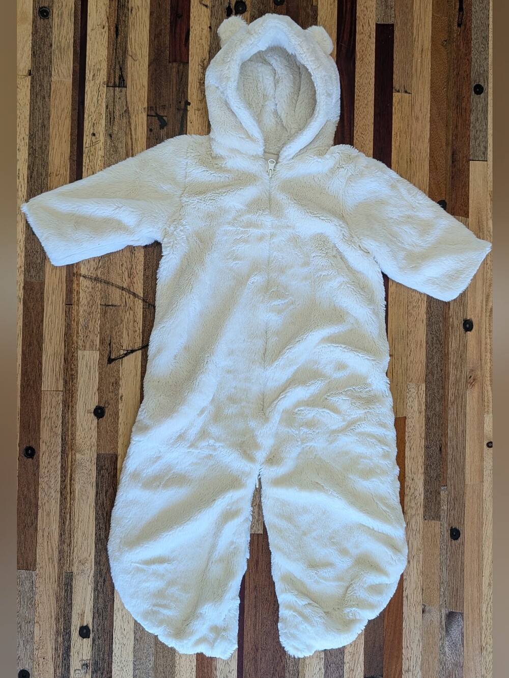 Plush Hooded Bunting Suit